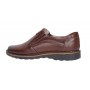Pantofi barbati casual din piele naturala maro cu elasic - GKR480EM